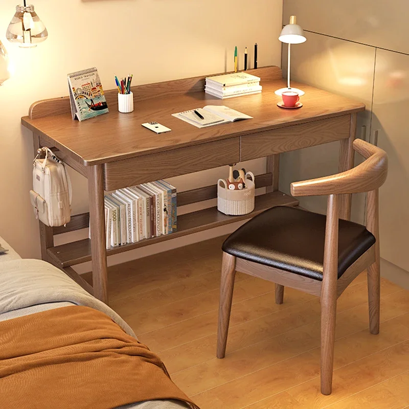 

Desktops Computer Desk Wood Drawer Auxiliary Sedentary Study Computer Desks Desktops Seating Mesas De Computador Furniture