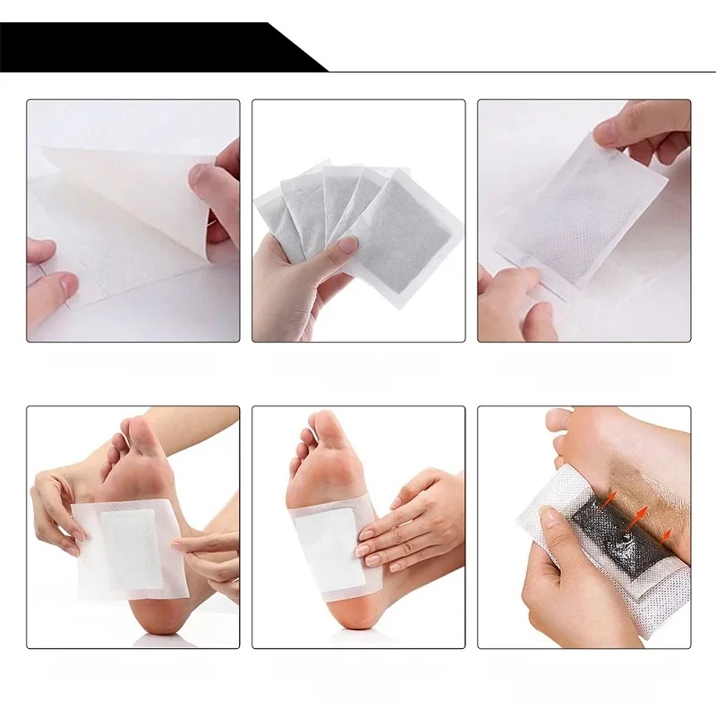 10 peças absinto pé remendo casa cuidados de saúde cuidados de limpeza corporal fórmula de ervas naturais remendos para os pés