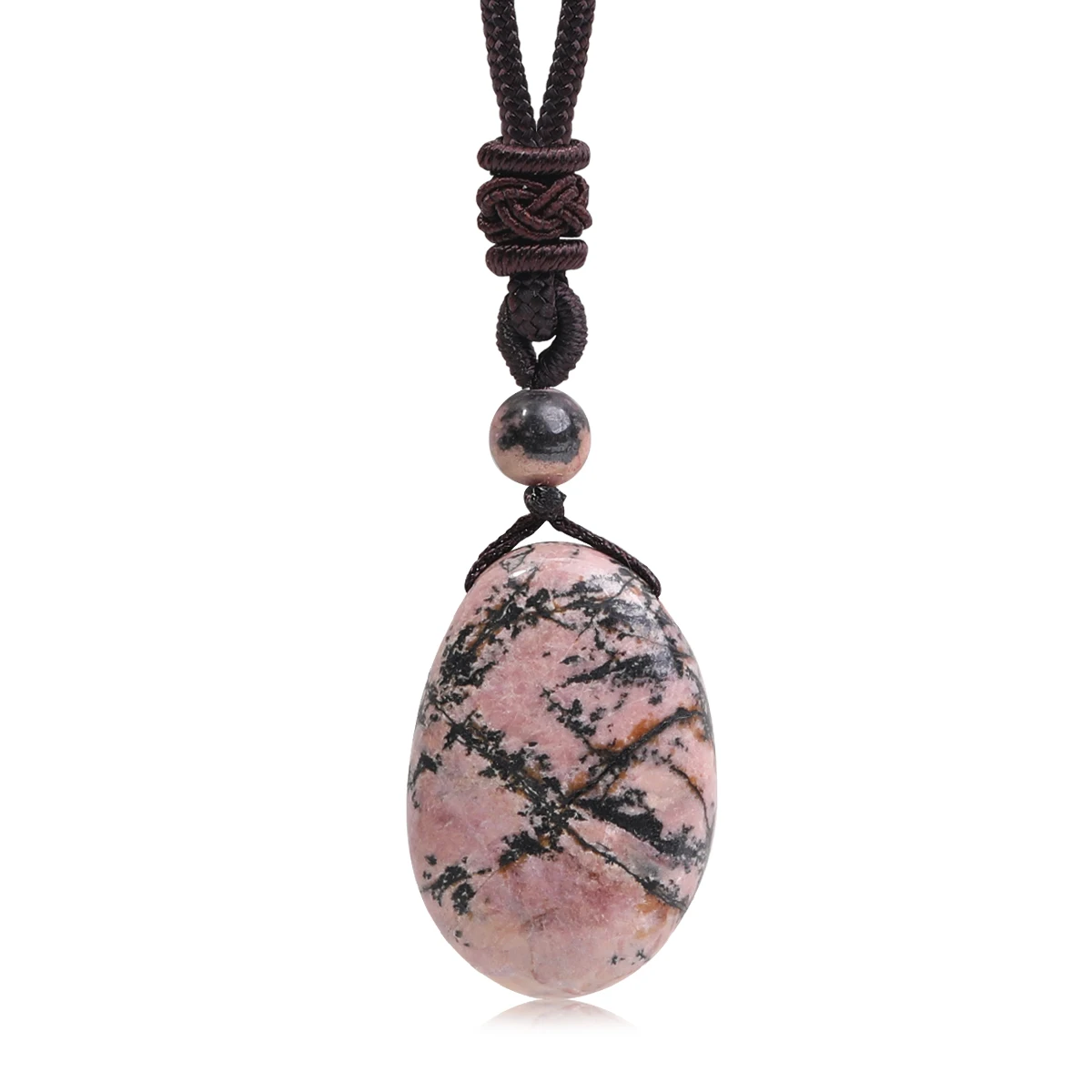 Natürliche Edelstein-Halskettenanhänger aus Amethyst, Rosenquarz und Klarquarz für Männer und Frauen, Gesundheits- und Wohlstands-Schmuck – Detail 27