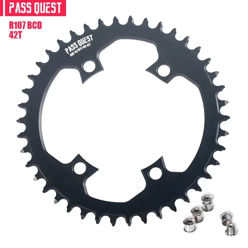 Pass Quest Round Kettingblad 107bcd Voor Sram Rivaliserende Axs 12S Crankset 107 Bcd Mtb Racefiets Kettingwiel 36 40 42 54 56 58 T