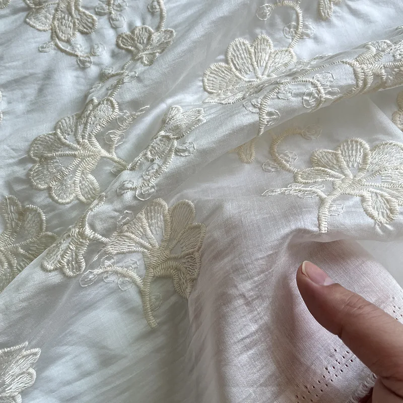 

Embroidered Floral Lace Fabric for Wedding Dress Evening Gown Summer Dress Sewing Diy Cloth