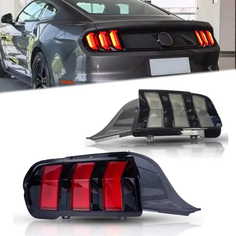 For the new Ford Mustang S650 LED taillights, amber turn signals, dynamic signals, reverse taillights, plug and play function