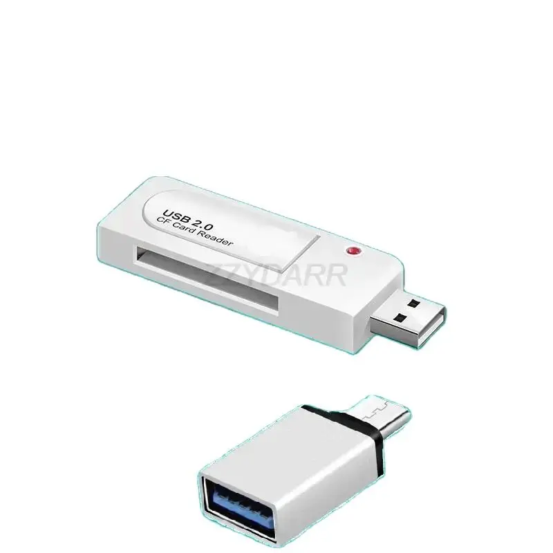 USB CF Memory Card Reader USB CF Card Reader USB CF Card Adapter for Computer Laptop Cameras Plug and Play