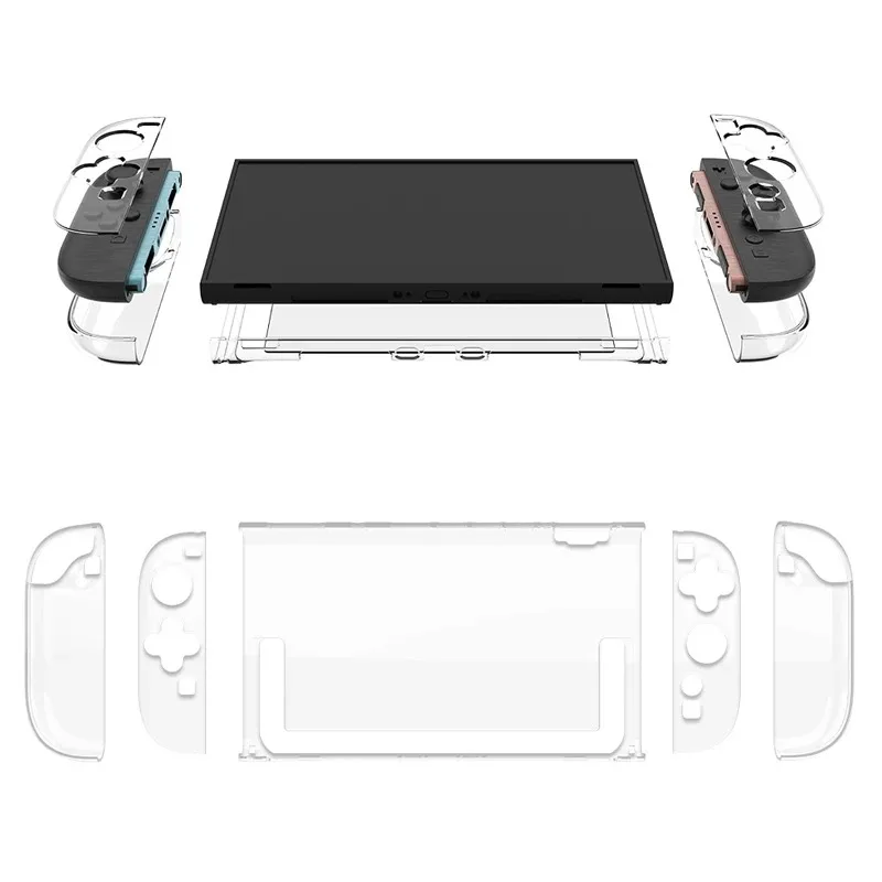 

For Nintendo Switch 2 Protective Transparent Hard Shell The Base Split Protective Shell For NS2 Clear Crystal Case Hard Shell