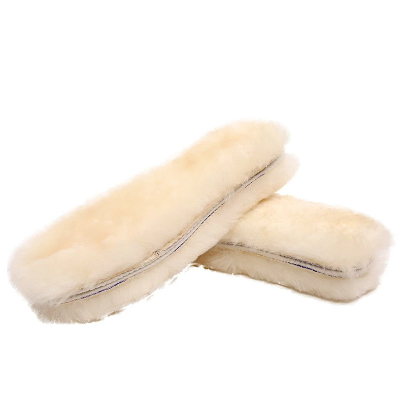 Sheepskin Insoles Natural Shearling Real Fur Wool Cashmere Thermal Snow Boots Shoe Pad Adult Children Winter Shoes Warm Oversize