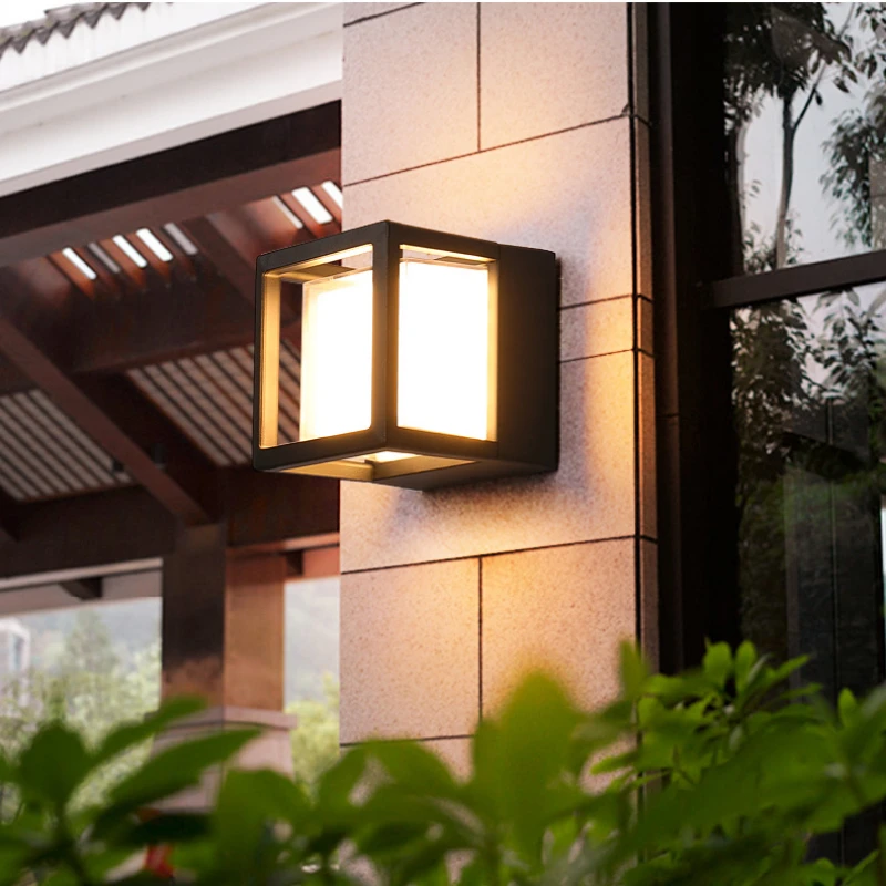 Outdoor Garden Porch Light 12W Villa Motion Sensor Gateway Post Lawn Lamp Waterproof IP65 Landscape Courtyard Wall Lighting