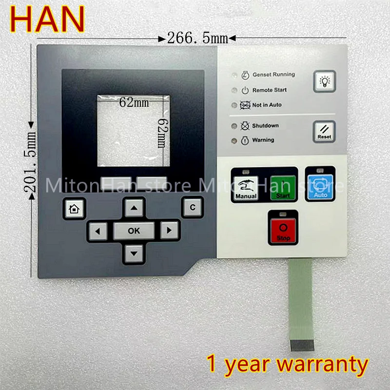 CUMMINS Power Command HMI220 HMI 220 0300-6314-01 PN 0300631401 Membrane Keypad Protecitive Film （1 year warranty,）