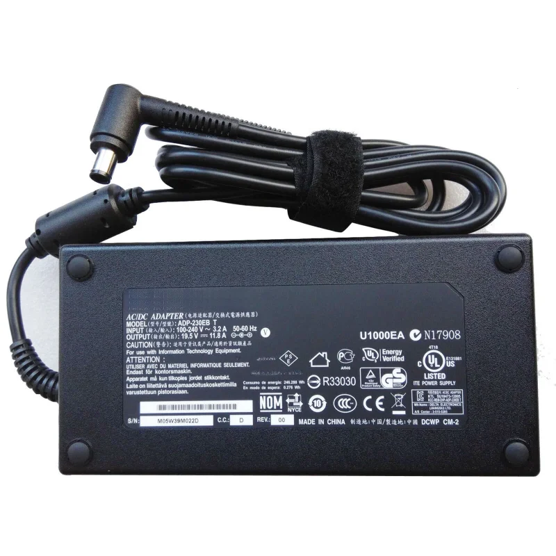 LL 19.5V 11.8A 230W AC Adapter Power Supply For MSI Alpha 17 A4DEK-006 A4DEK-011