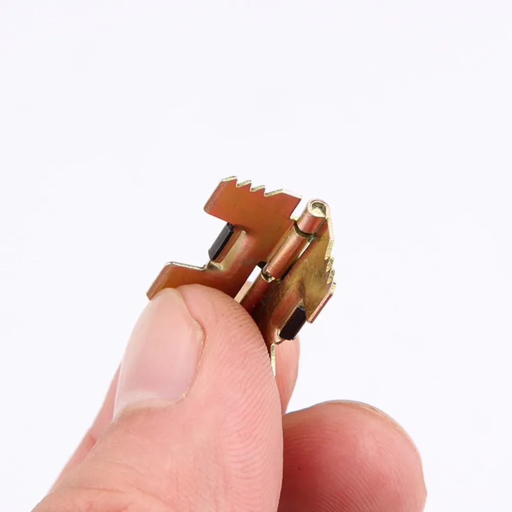 50Pcs Jewelry Box Mini Metal Iron Hinges Spring Type for Wooden Craft Box Accessories Smooth Flexible Closing Iron Hinges