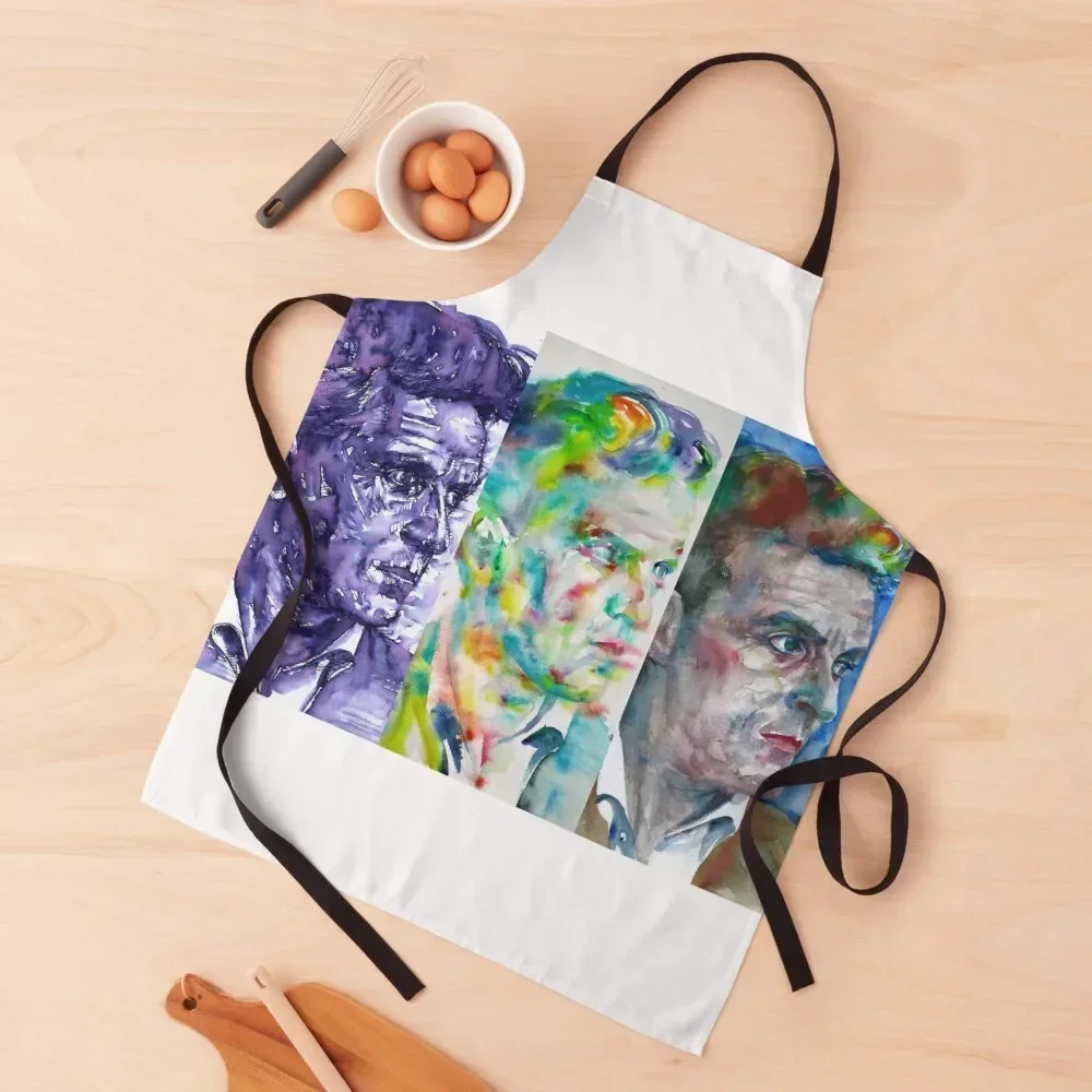 

THREE TIMES LUDWIG WITTGENSTEIN .1 Apron bib Kitchen Things Woman Kitchen Apron