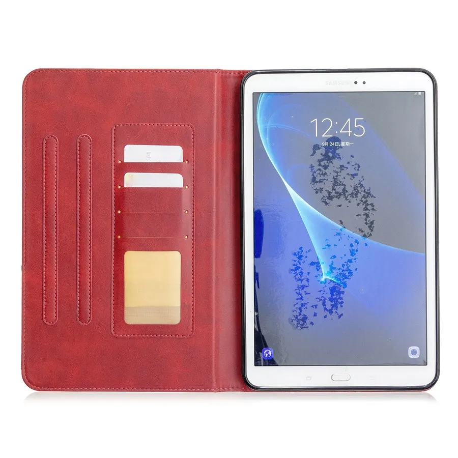 Imagem -03 - para Samsung Galaxy Tab a a6 10.1 2023 Sm-t580 T580n T585 T585c Case Tablet Diamante Luxo Negócio Inteligente Suporte Capa de Couro