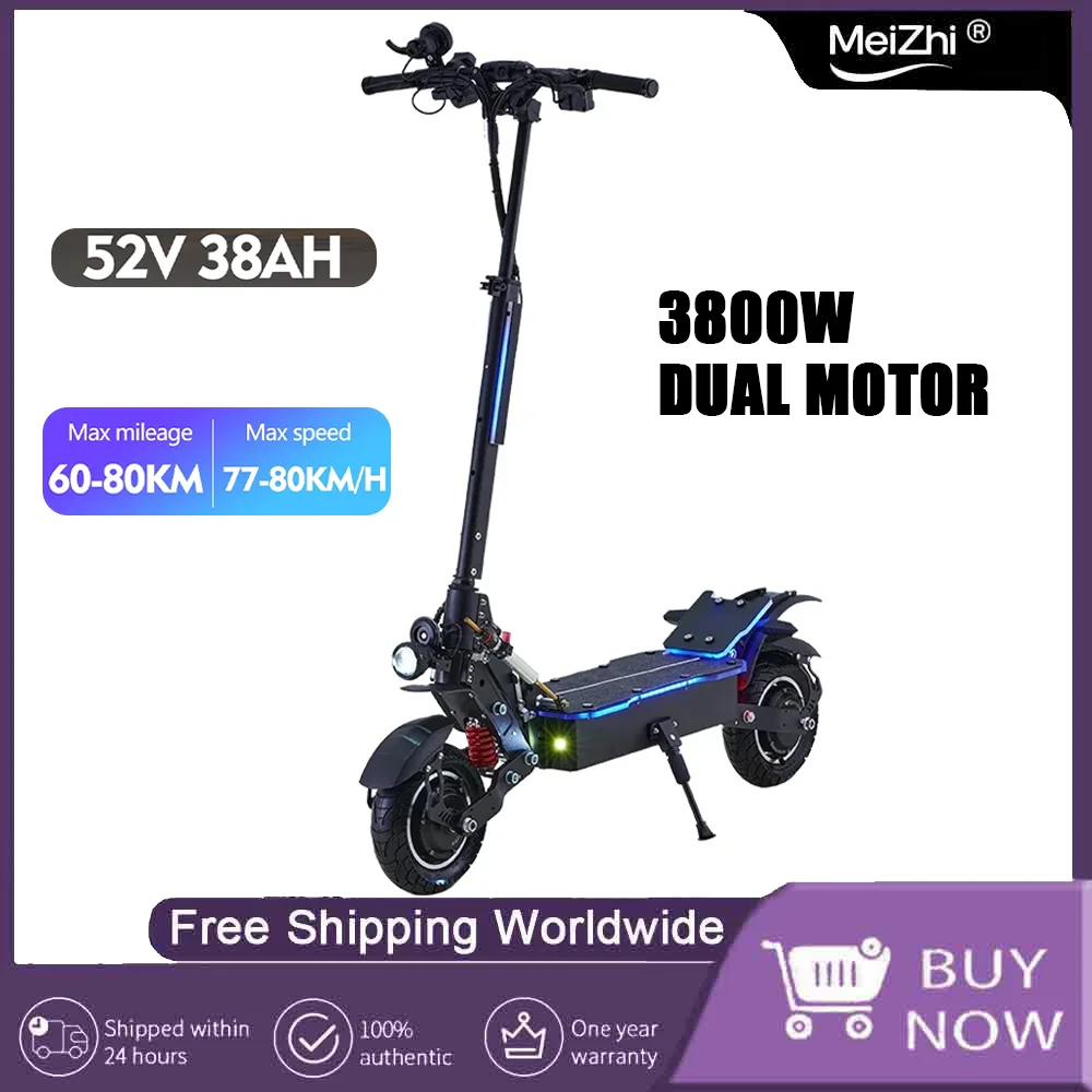

Powerful Off Road EScooter Elite EU 2025 Fast S10 ElectricScooters 3800W 52V38AH For Adults max speed 80KM/H Max Mileage 80kmPro