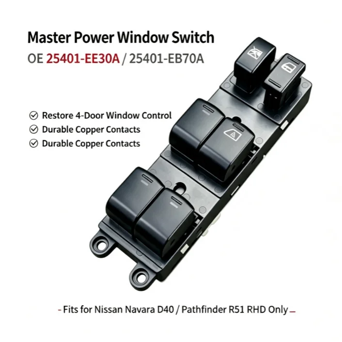 4 Door Independent Control Power Window Switch 25401 EE30A 25401 EB70A for Nissan For Navara 2005-2021 Pathfinder FOR51