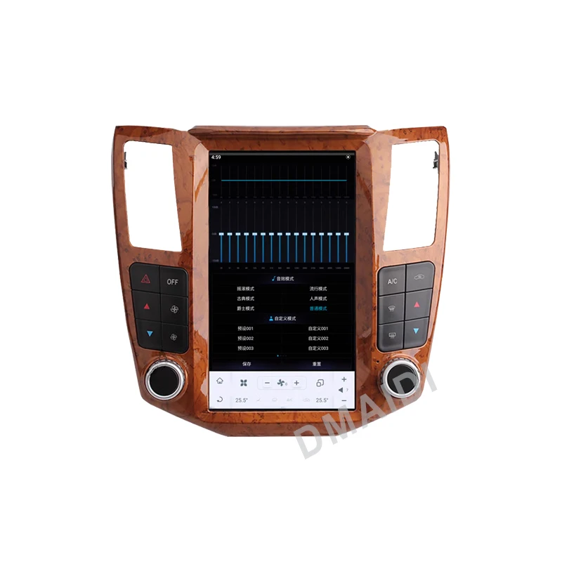 Qualcomm Tesla Radio mobil layar untuk Lexus RX RX300 RX330 RX350 RX400H 2004-2008 Android 11 pemutar Multimedia mobil Stereo