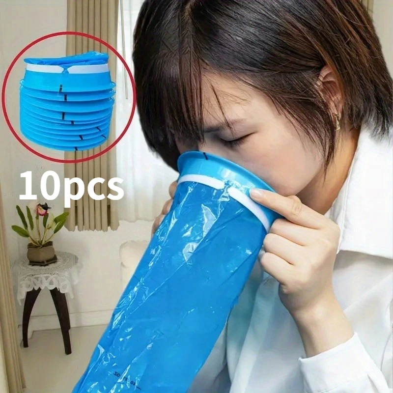 10 قطعة قارب الطائرة حقيبة القيء سيارة متعددة الوظائف حمل حقيبة السفر مكافحة القيء طقم علاج الطوارئ المتاح #1