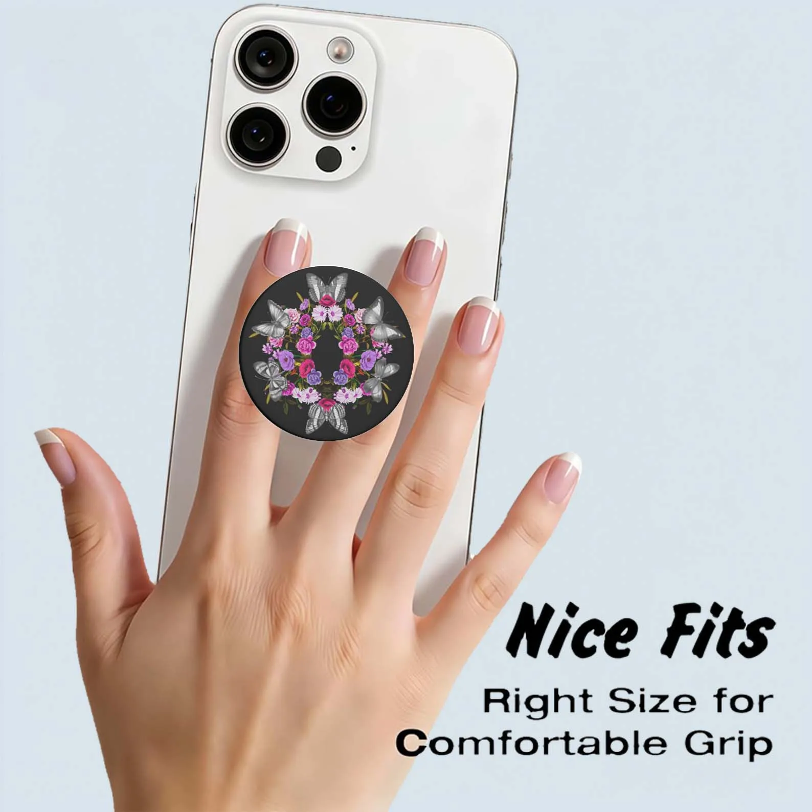 Pop-up-Handyhalter mit ausklappbarem Ständer und Klebehalterung für iPhone 17 16 15 14 13 12 und Samsung – Detail 3