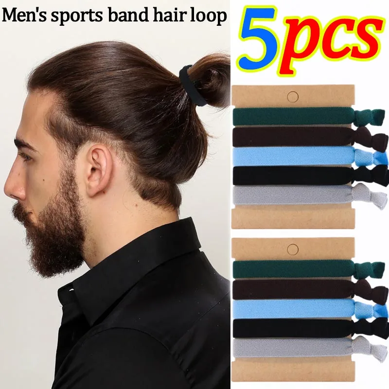 5Pcs Candy Color Women Men Yoga Hair Bands Sports Headband Girls Sport Anti-slip Elastic Rubber Sweatband Football Running