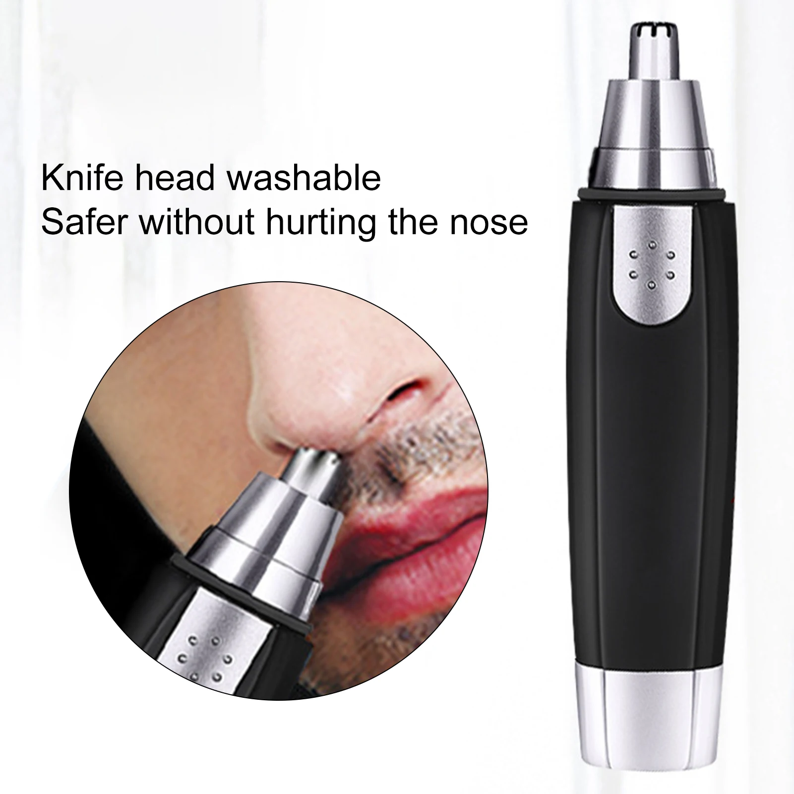 Electric Nose Hair Trimmer Implement Shaver Clipper Men Women Ear Neck Eyebrow Trimmer Shaver Man Clean Trimer Razor Remover Kit