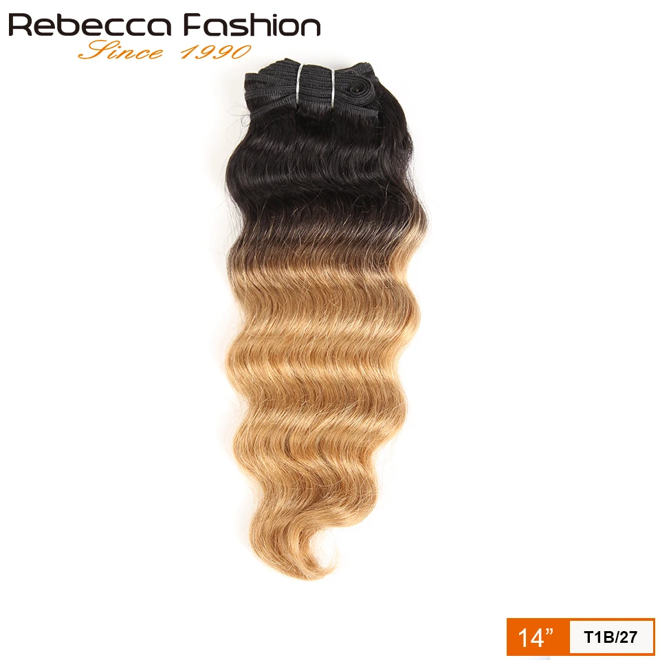 Natur hi tiefes Haar 1 Stück nur brasilia nische Deep Wave Echthaar Web bündel Deal P6-27 T1B-99J Ombre Remy Haar verlängerung