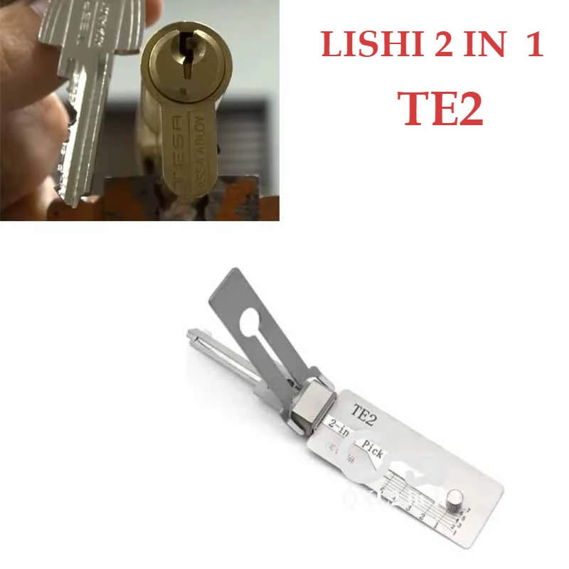 

Lishi TE2 2-in-1 Pick & Decoder for Gainsborough for TESA Locks Home Door Civil Picking and Key Reader Professional Locksmith