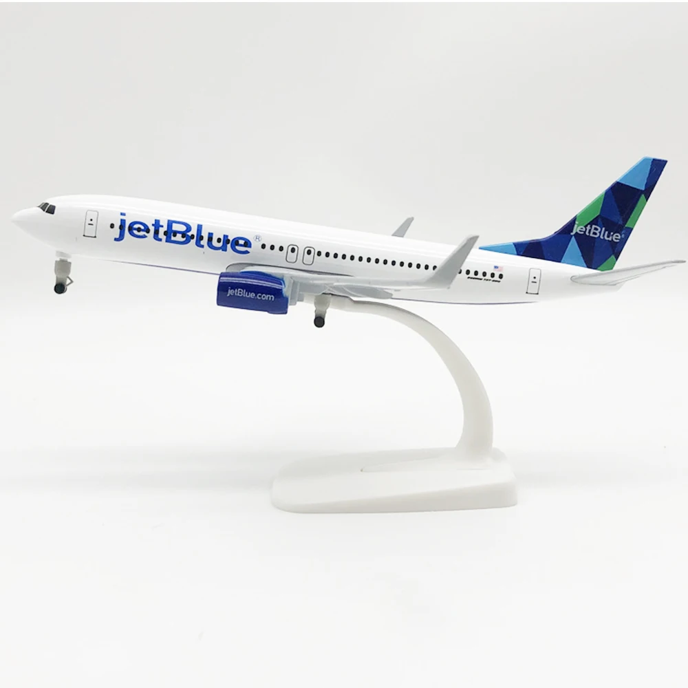 نموذج الطائرات المعدنية الأمريكية ، 20 سنتيمتر ، 1:400 Jetblue-Alloy معدنية طبق الاصل مع عجلات الهبوط ، لعبة الحلي ، هدية الصبي ، B737