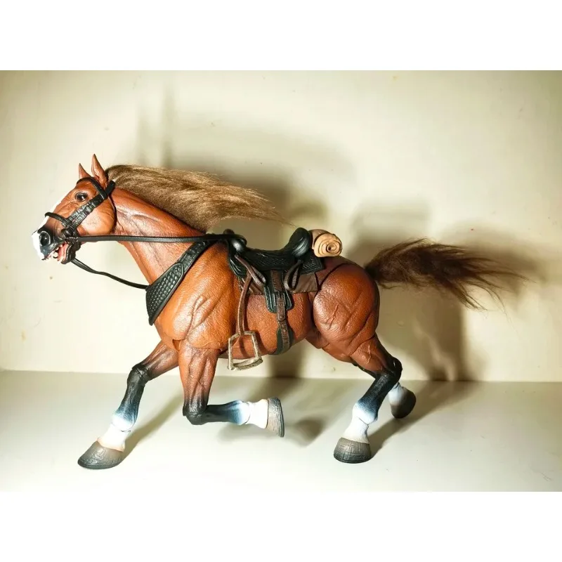 Handmade 1/12 Scale toys Mobile War Horse Simulation PVC Animal Model for Action Figures Soldier Scene Accessories Gift