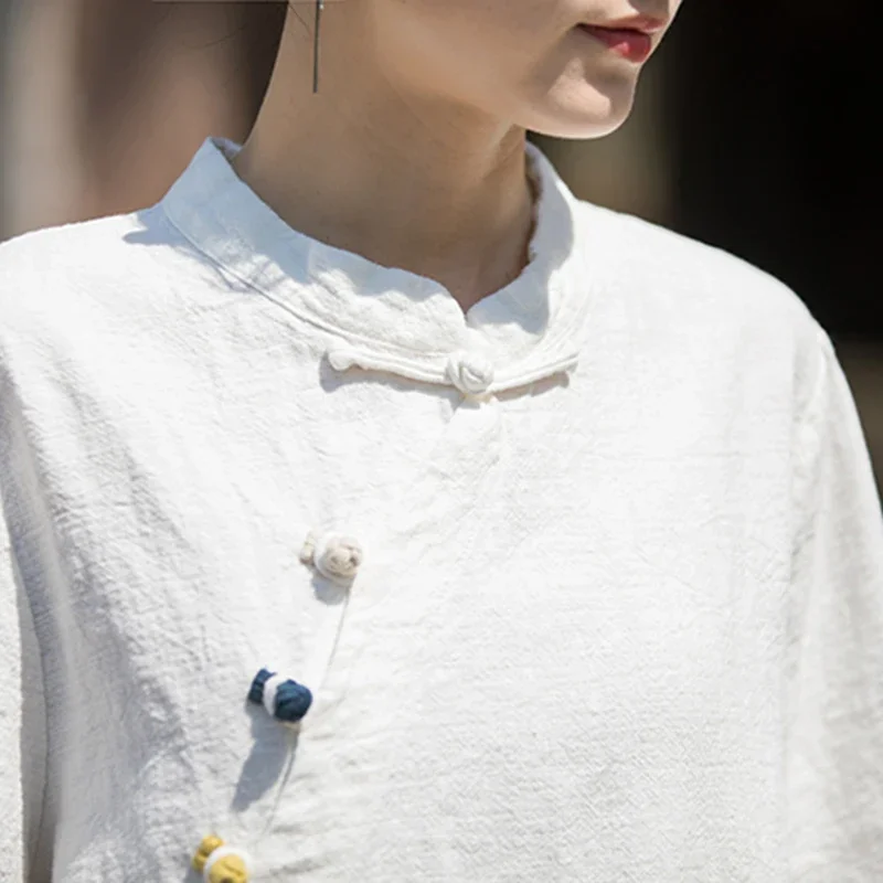 Pop Short Sleeve T-shirts Vintage Clothes Blouses And Shirts Oversized T-shirt Women Clothes Women's Blouse Cotton And Linen