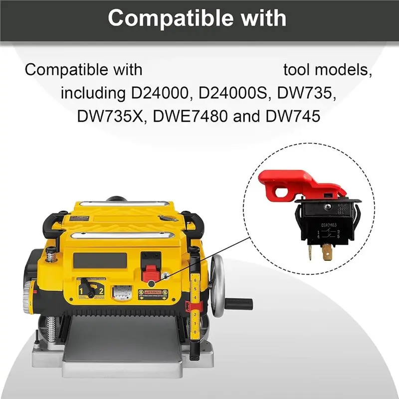 A01F-N020198 618662-00 Switch Replacement Tile Saw For Dewalt D24000 N885757 5140010-63 Planer Table Saw 5140007-77