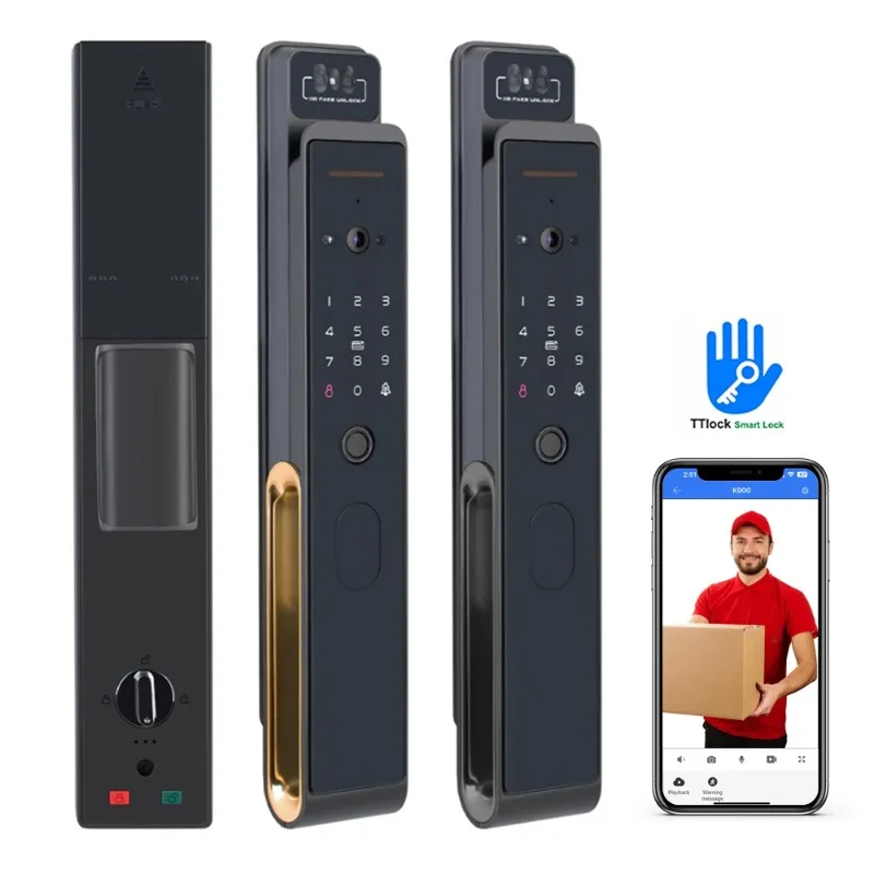 

TTlock Wifi China Wholesale Smart Digital Fingerprint Lock Automatic Biometric Lock Rfid Ic Card Home Security Door Lock