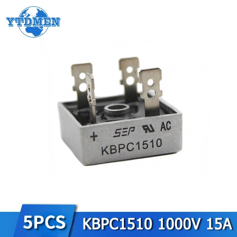 5PCS Diode Bridge Rectifier KBPC5010 KBPC3510 KBPC2510 KBPC1010 KBPC1510 GBJ1510 GBJ2510 GBJ3510 GBU1510 GBU3510 Rectifiers Kit