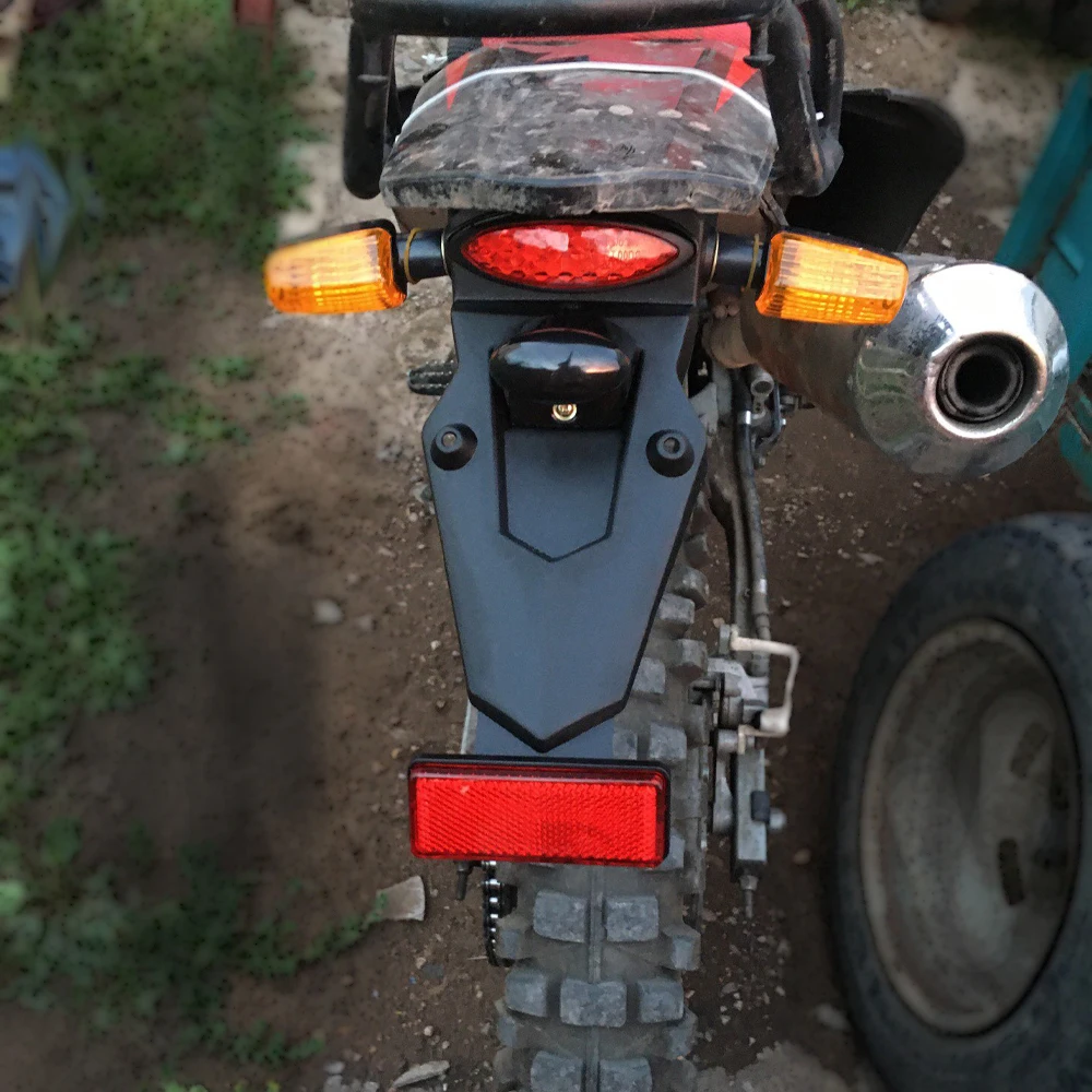 Motorcycle Taillight Brake Stop Lights LED Fender Universal Motorcycle Dirt Bike LED Mudguard Tail Stop Tail Brake Light