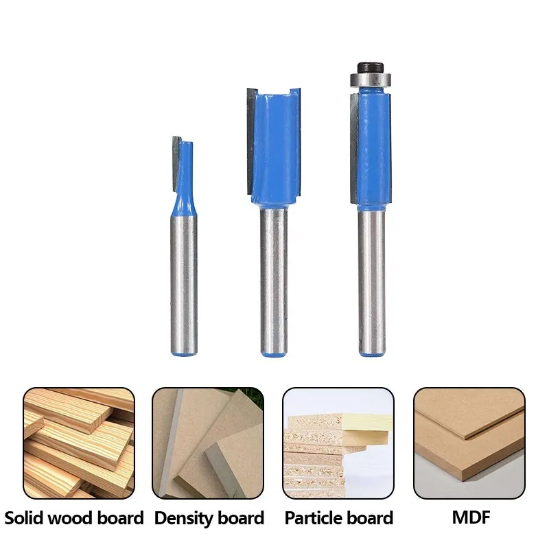 25,4 Schafts pül fräser mit oberem Lager-30mm langer Doppelflöten-Hartmetall-Fräser mit geradem Bit – Detail 2