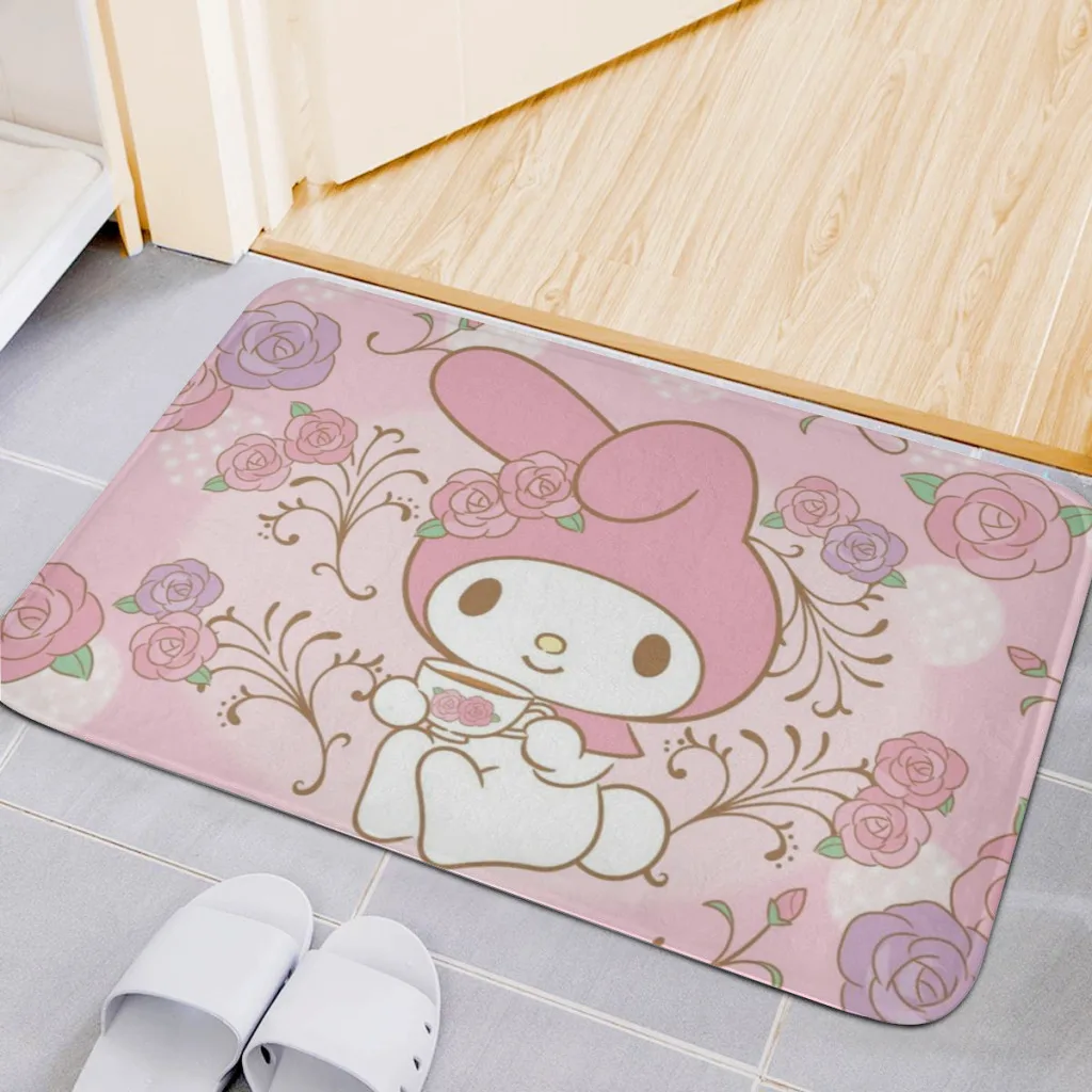 My Melody Living Room Rug  Carpet Flannel Slip Mat Aesthetic Room Decoration