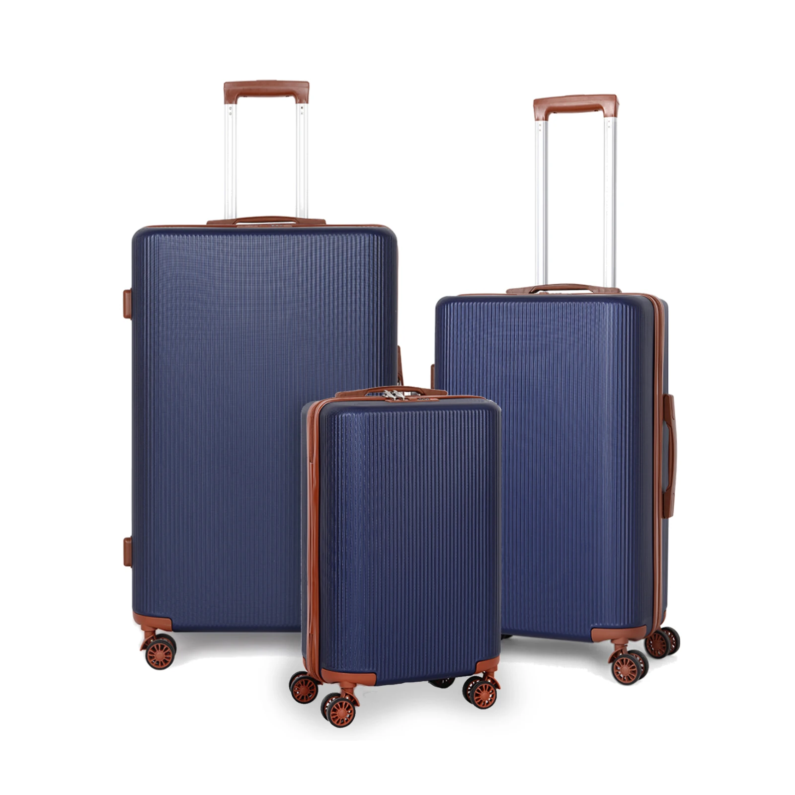 Hardside Conjunto de Bagagem com Rodas Spinner, Bagagem de Grande Capacidade, TSA Bloqueio para Viagem, Embarque, 3Pcs