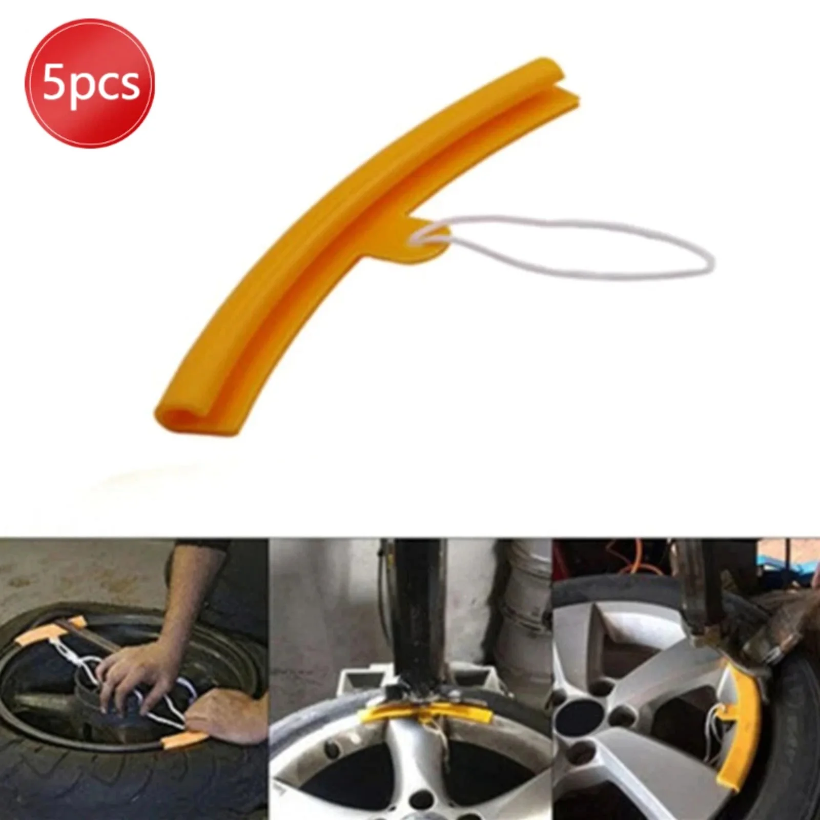 

5pcs Plastic Tire Rim Edge Saver Guard Protector Maintenance Tool For Motorcycle Car Wheel Care Protection Replacement