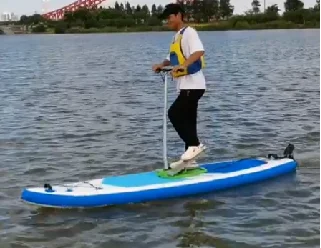Water bicycle racing car inflatable floating water bicycle inflatable pedal boat inflatable fishing boat