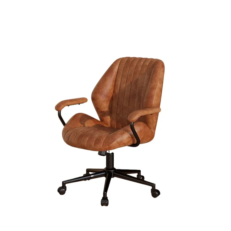for Computer Chair Home Sedentary Comfortable Bedroom Makeup Office Study Desk Lifting Retro Chair