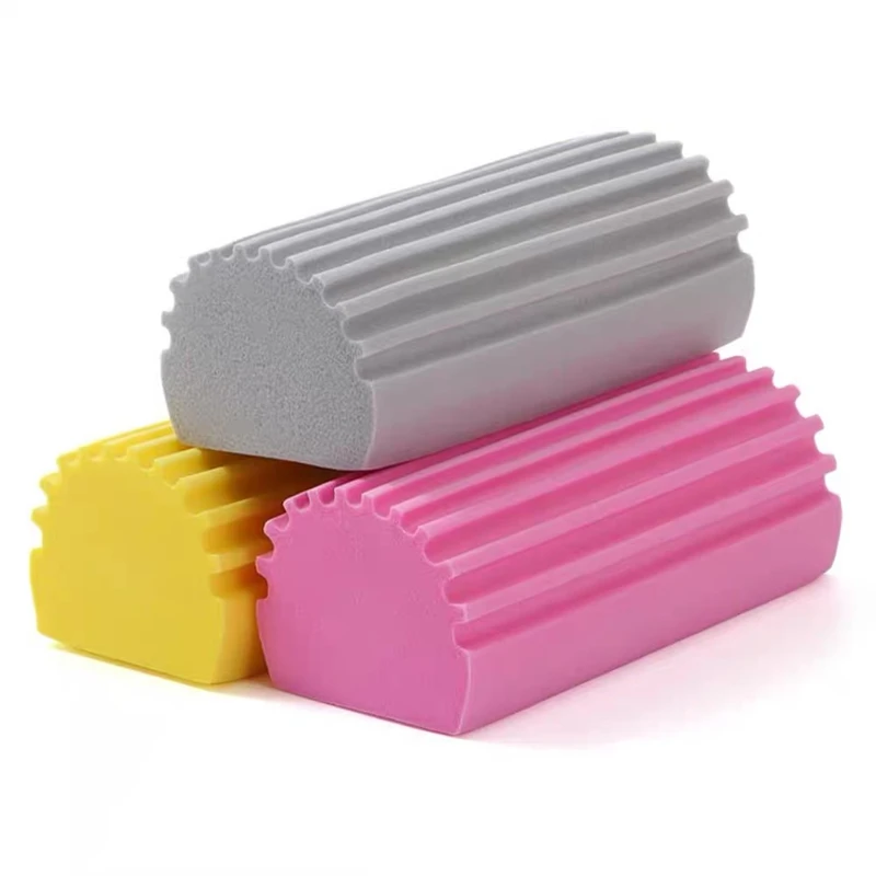 3PCS Car Detailing Sponge Brush Multi functional Household Sponge Cleaning Brush Car Glass Window Scrubbing Auto Accessories