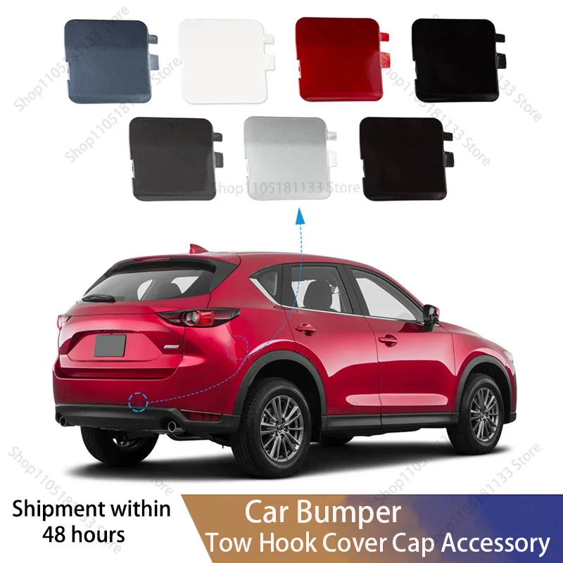 For Mazda CX-5 Rear Bumper Tow Hook Cover Direct Replacement for 2017 2018 2019 2020 2021 Models Genuine KB8A50EK1BB KB8A-50EK1
