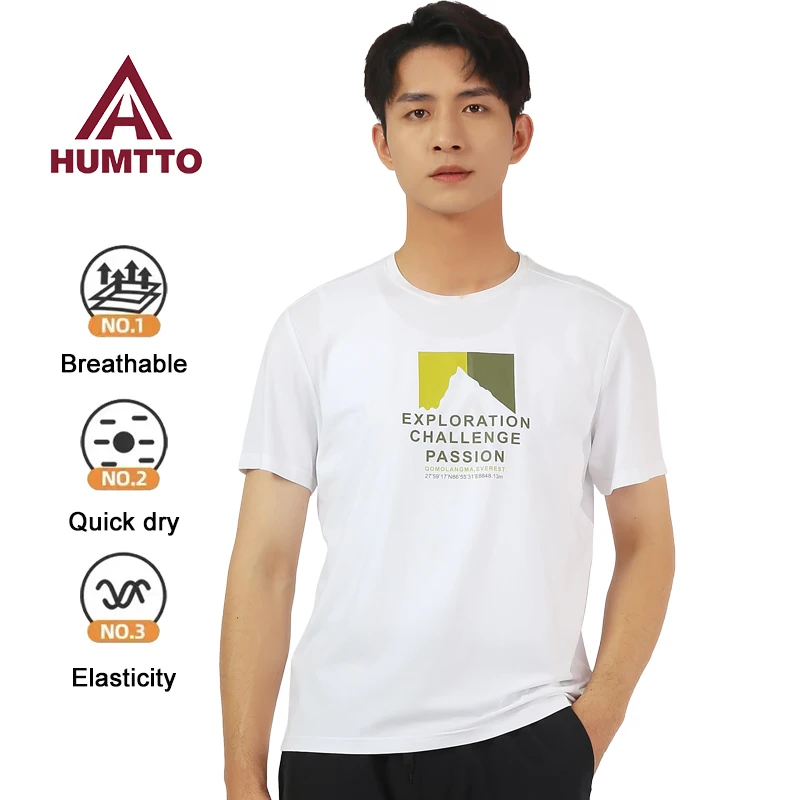 

HUMTTO Summer Runing T-shirts for Men Breathable Luxury Sport Fitness Jogging Sportswear Short Sleeve Quick-drying T Shirt Mens