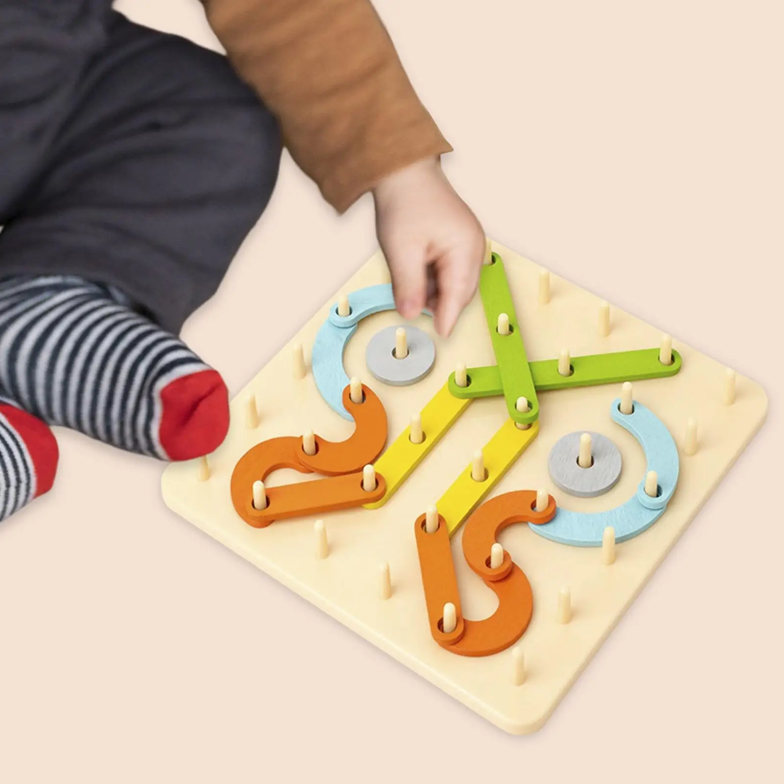 

Wooden Geometry Board Early Educational Mathematical Geometry Shape Matching for