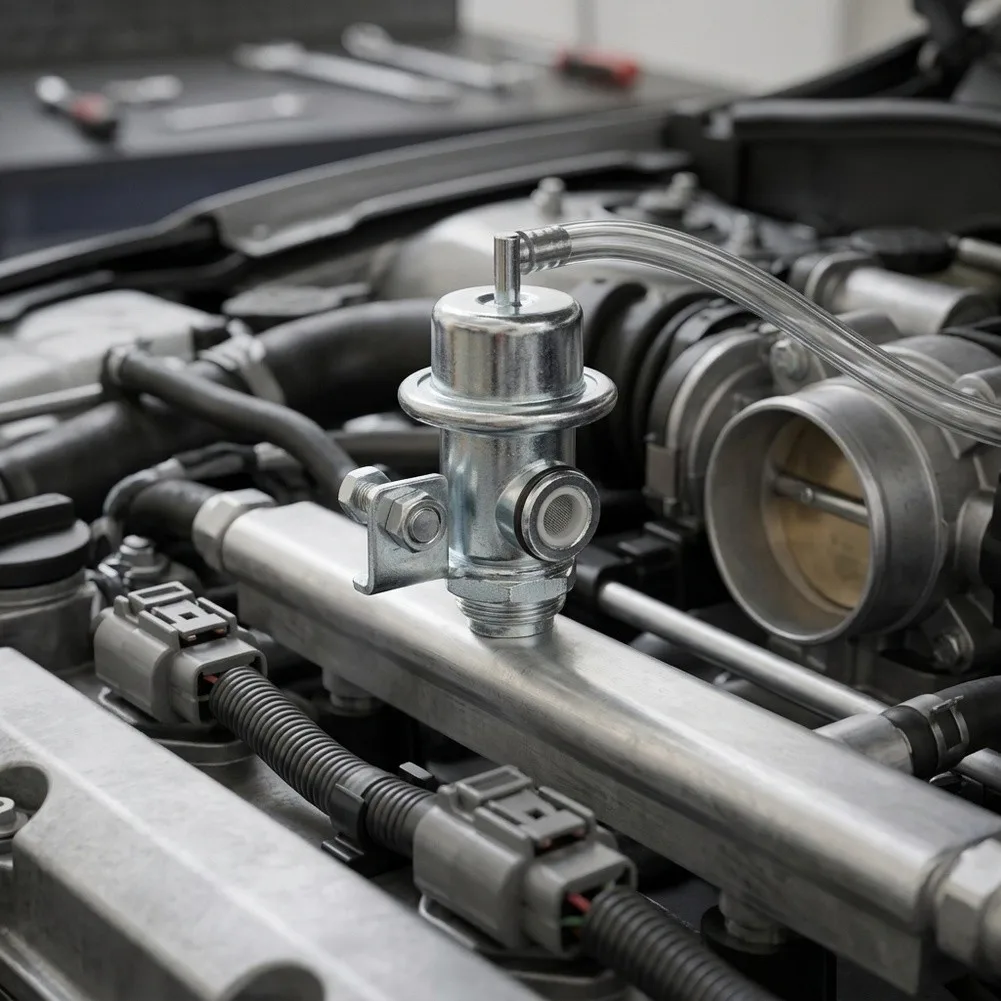 For Optimal Fuel Rail Pressure Silver Fuel Pressure Regulator Engine Fuel Delivery System Engine Fuel Control Valve