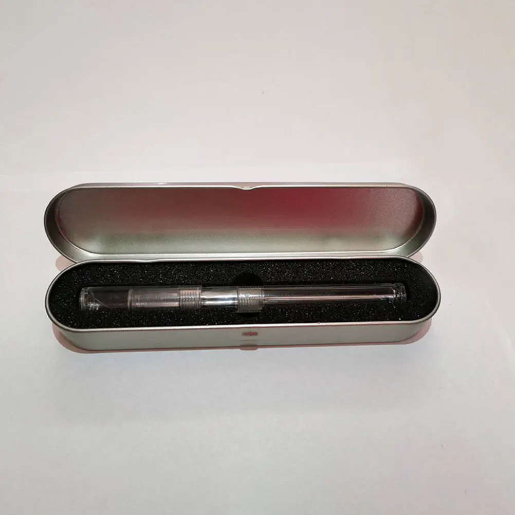 

4Pcs Tinplate Durable Silver Smooth Design Pen Multi Functional Stationery Student Stationery Case Pencil Case Storage Student