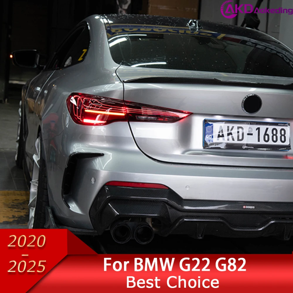

Для BMW G22 4 серии 2021-2023 420i 430i M440i светодиодный задний фонарь обновленный последний дизайн CSL лазерный задний фонарь в сборе аксессуары