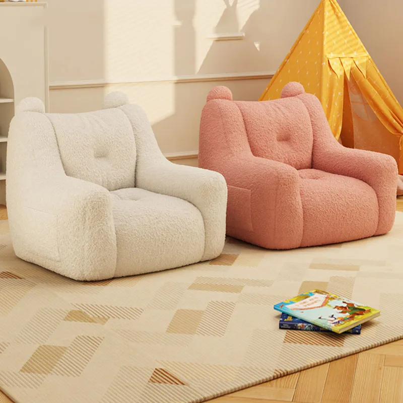 Sofá de cuero Relax Queen, Material bonito, respaldo seccional para dormitorio, tapicería en forma de niños, sofá blanco, muebles de habitación individuales Divano