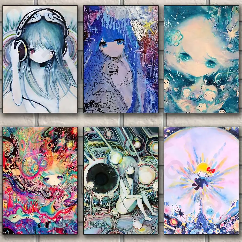 

K-Kikuo Anime Poster Fancy Poster Wall Sticker for Living Room Bar Vintage Decorative Painting