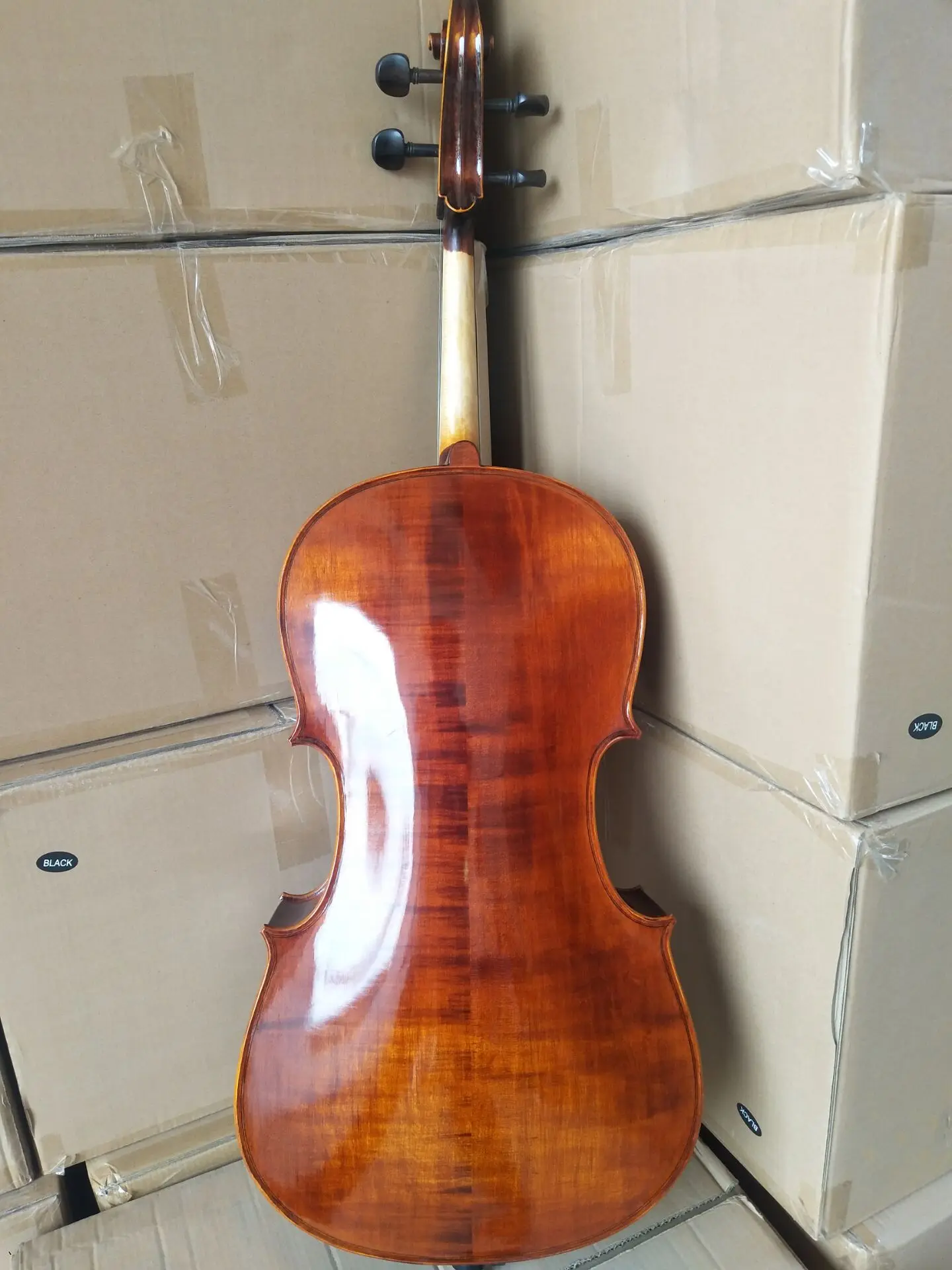 High Grade 4/4 Full Size Antique Acoustic Cello Premium Solid Wood Stringed Musical Instrument For Student Practice Use