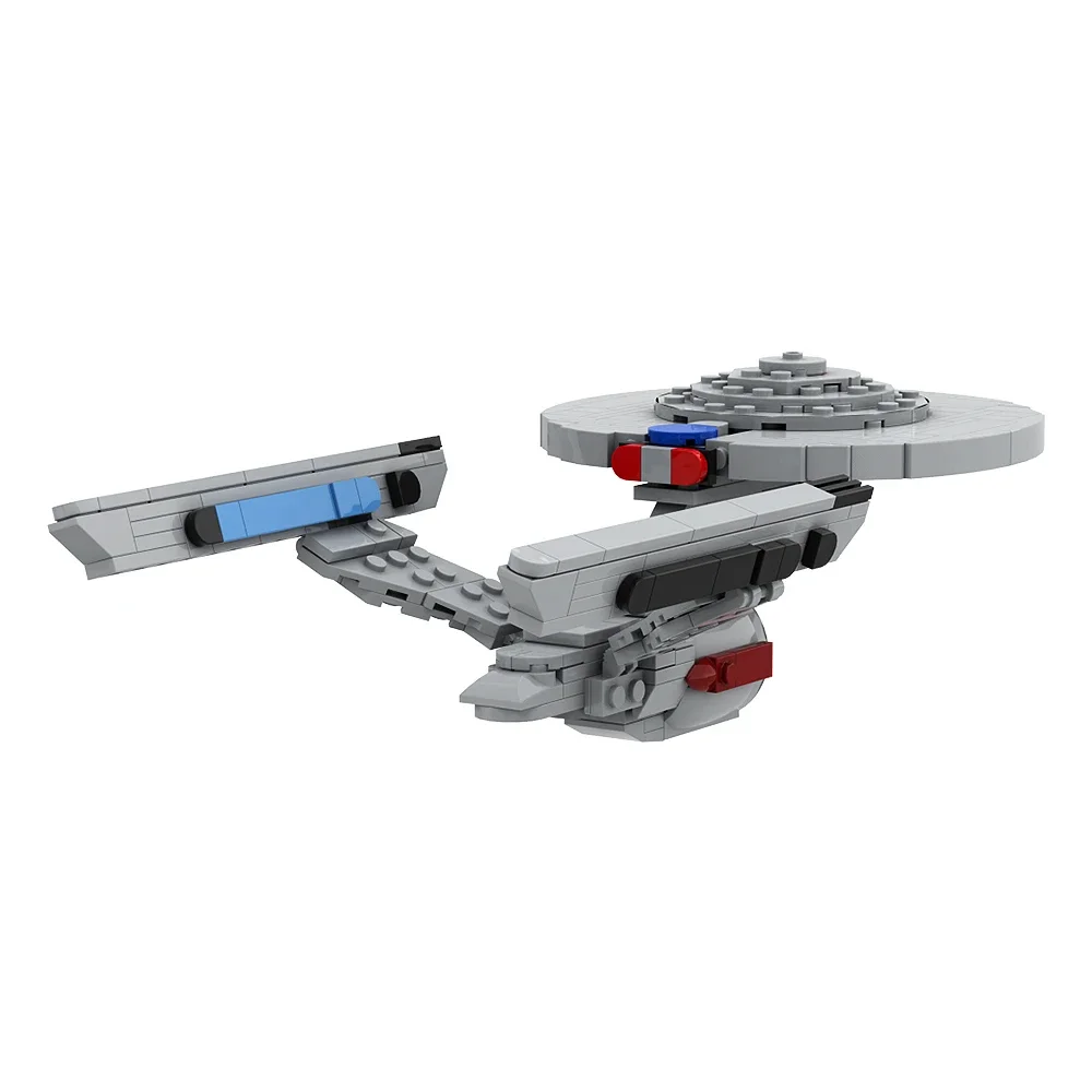 MOC Classic Movies Space Treks Enterprise 1701-A  Model Building Blocks Deep Space Nine DS9 Class Starship Bricks Toy Kids Gift