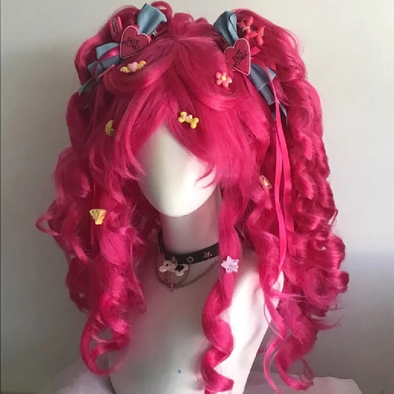 Peluca de Pony Pinkie Pie para Cosplay, Juegos de rol infantiles, Anime, Fiesta, Regalos exquisitos y lindos, Juego de rol para adultos