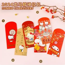 10Pcs Kawaii Sanrio Red Packets Hello Kittys Accessories Cute Cartoon Anime New Wedding Birthday Celebration Toys for Girls Gift